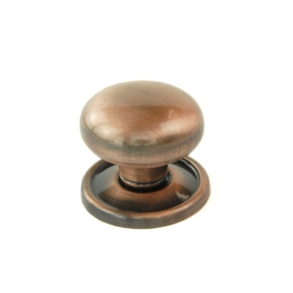 Antique Copper Oxford Round Cabinet Knobs Kitchen Door Handles Drawer Chest Pulls