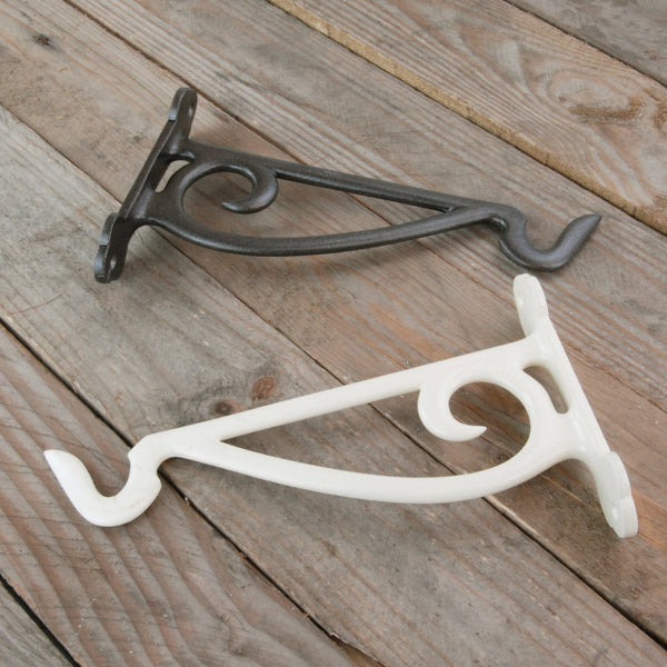 Vintage Antique Style Cast Iron Garden Hanging Basket Wall Bracket