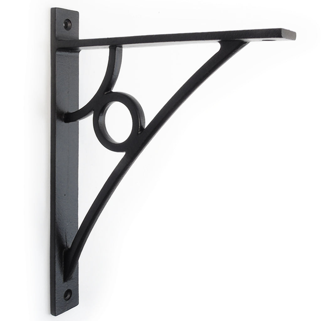 Vintage Industrial Style Cast Iron Metal Shelf Bracket Black