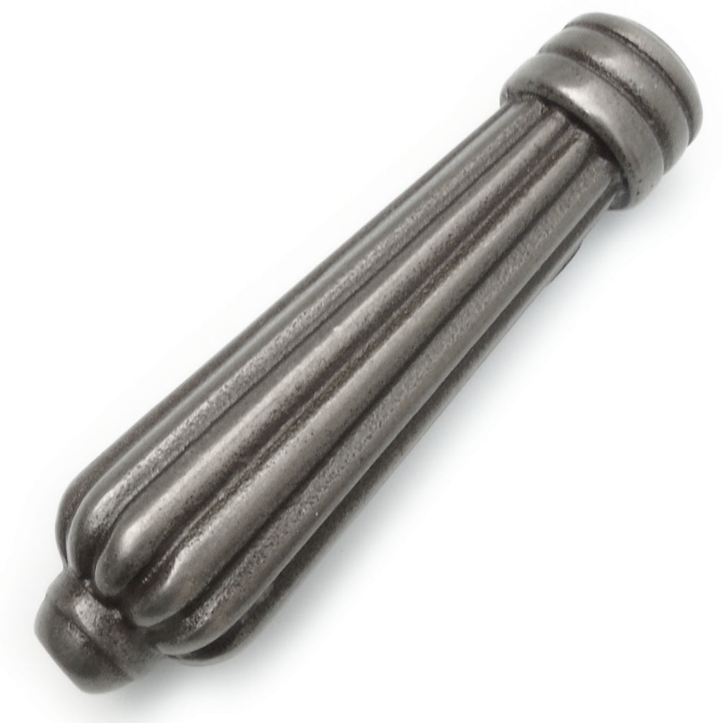 Cast Iron Pewter Effect Regency Reeded Period Style Bathroom Light Switch Pull