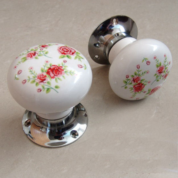 White round shop door handles