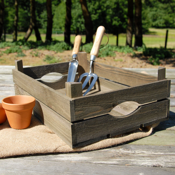 Wooden Garden Planting Tray Potting Shed Crate Trug Storage