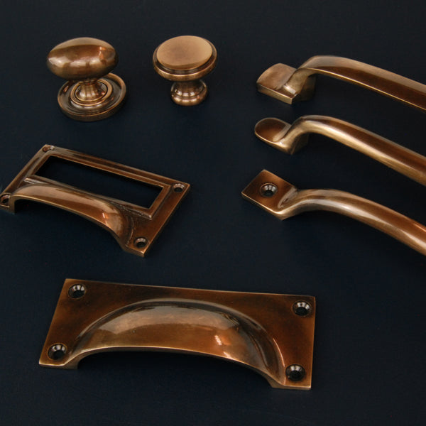 Antique Solid Brass Cabinet Knobs Kitchen Drawer Door Bow D Handles Pulls