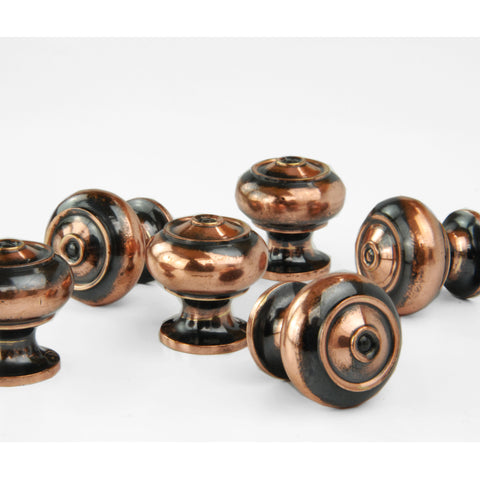 Bloxwich Solid Brass Cabinet Kitchen Drawer Knobs Handles Antique Copper