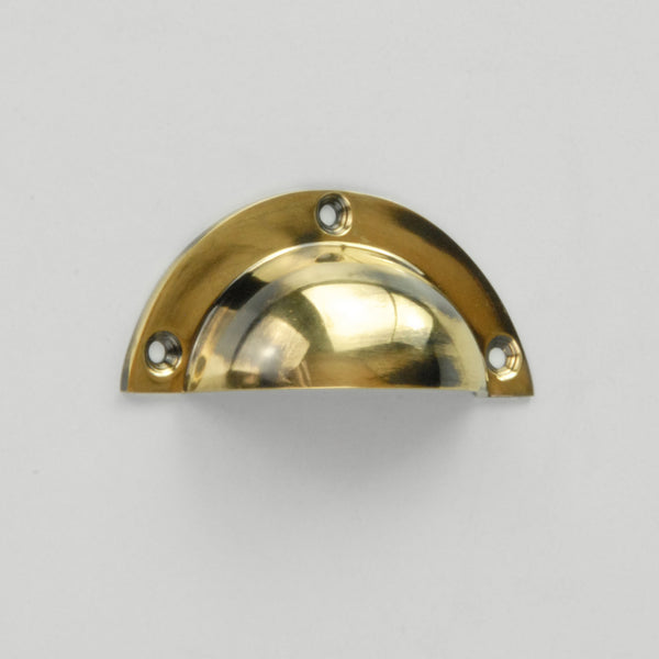 Solid Antique Brass Cabinet Kitchen Drawer Knobs Cup Handles Pulls