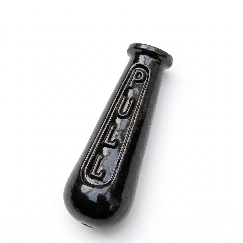 Vintage Victorian Cast Iron Period Style Bathroom Light Switch Pull Black
