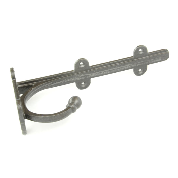 Vintage Antique Style Cast Iron Metal Shelf Bracket Support with Hook