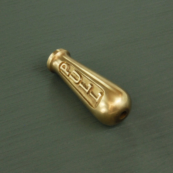 Solid Aged Unlacquered Brass Vintage Period Bathroom Light Switch Pull