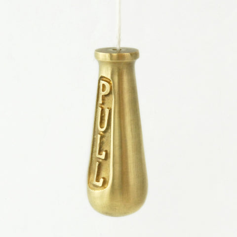 Solid Aged Unlacquered Brass Vintage Period Bathroom Light Switch Pull
