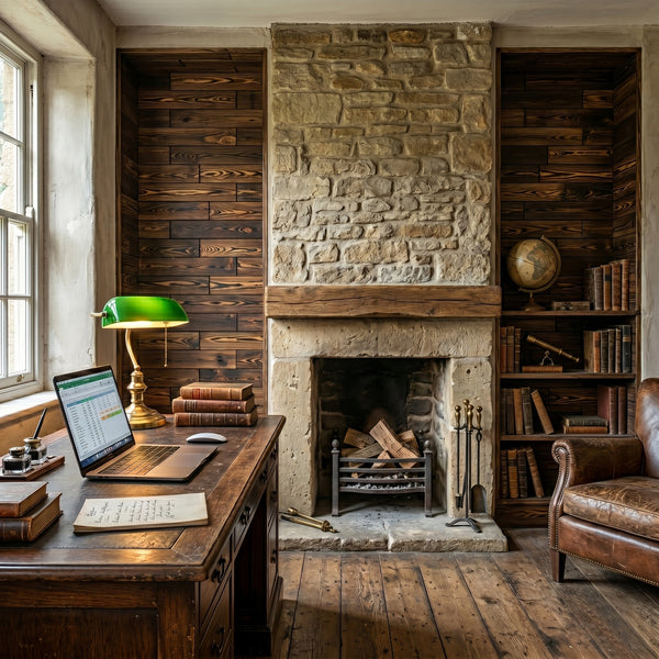 Brown Reclaimed Style Wooden Wall Tiles Cladding Panelling Panels