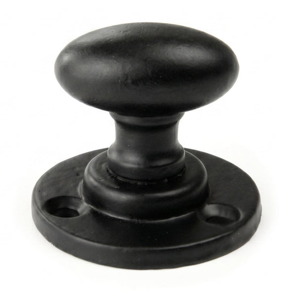 Regency Oval Bathroom Lock Thumb Turn & Release Satin Black