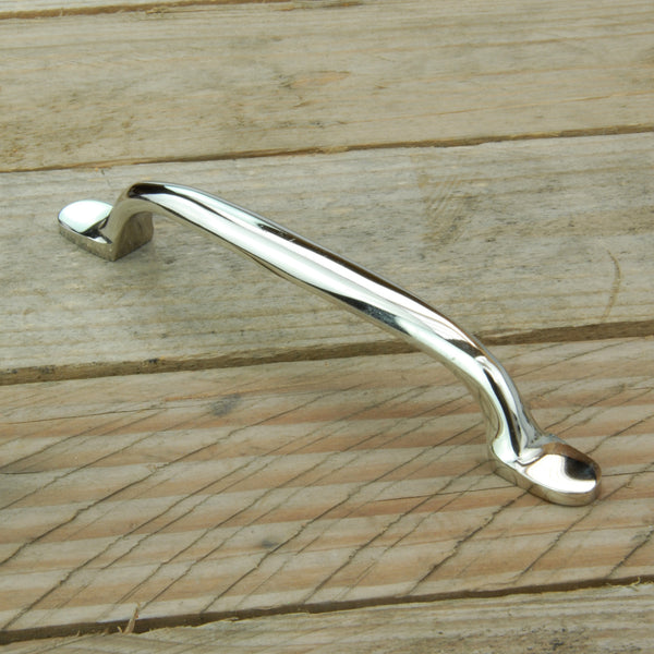 Polished Nickel Solid Brass Cabinet Kitchen Drawer Door Bow Handles Pulls & Knobs