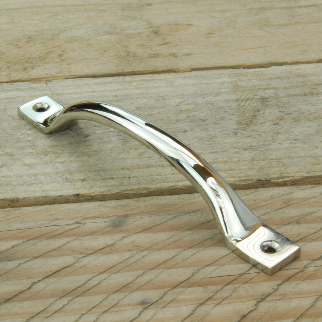 Polished Nickel Cabinet Kitchen Door D Handle Drawer Pull 150mm