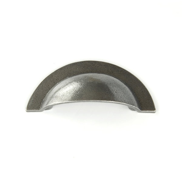 Pewter Finish Classic Round Cup Handle Kitchen Cabinet Drawer Pull