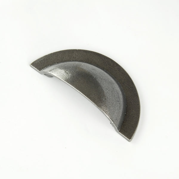 Pewter Finish Classic Round Cup Handle Kitchen Cabinet Drawer Pull