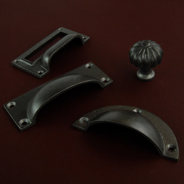Vintage Solid Cast Iron Cabinet Knobs Kitchen Drawer Door Handles Pulls