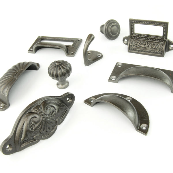 Vintage Solid Cast Iron Cabinet Knobs Kitchen Drawer Door Handles Pulls
