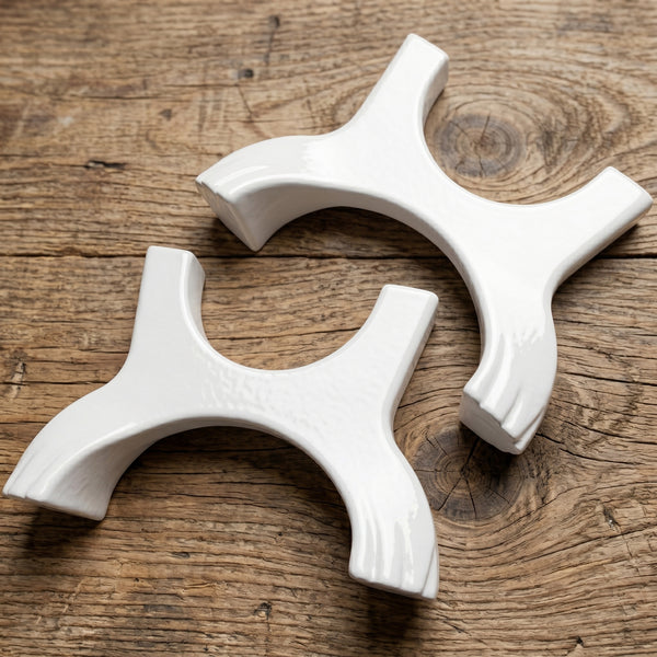 A Pair of Feet Supports for Traditional Cast Iron Column Radiators