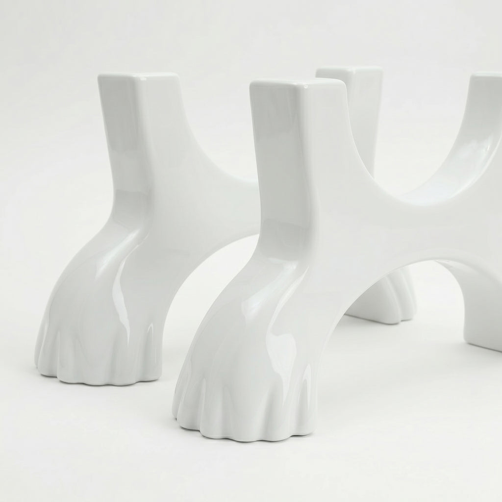 A Pair of Feet Supports for Traditional Cast Iron Column Radiators