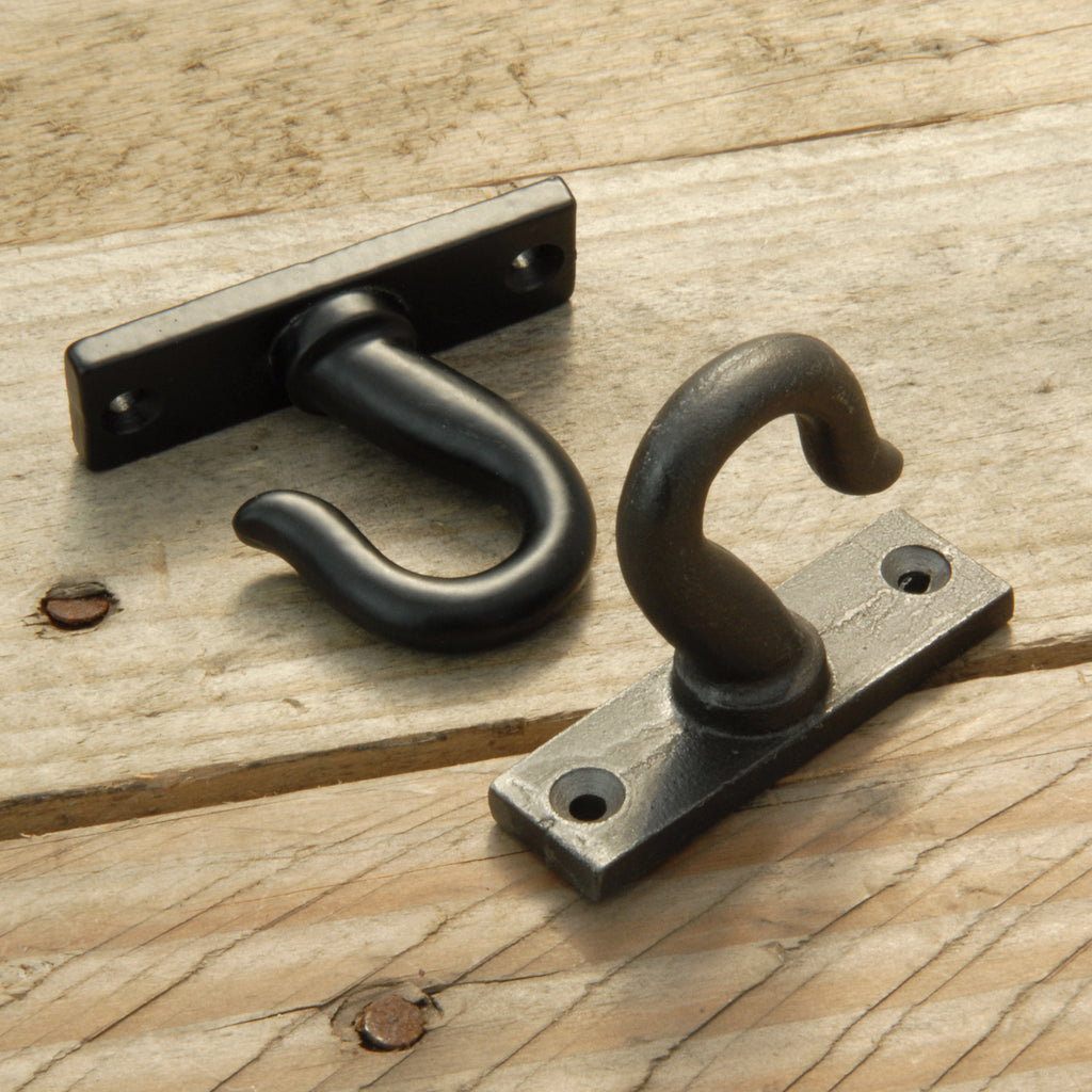 Cast Iron Ceiling Hanging Hook Kitchen Utensil Cup Mug Holder Black JonesandGrey