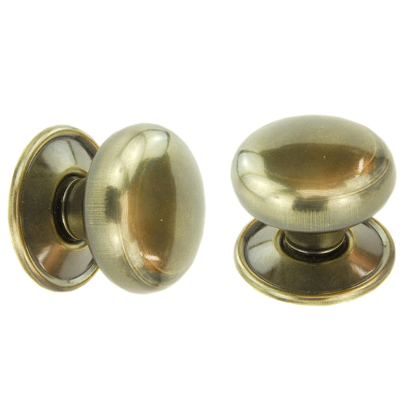 Antique Brass Oxford Round Cabinet Knobs Kitchen Door Handles Drawer Chest Pulls