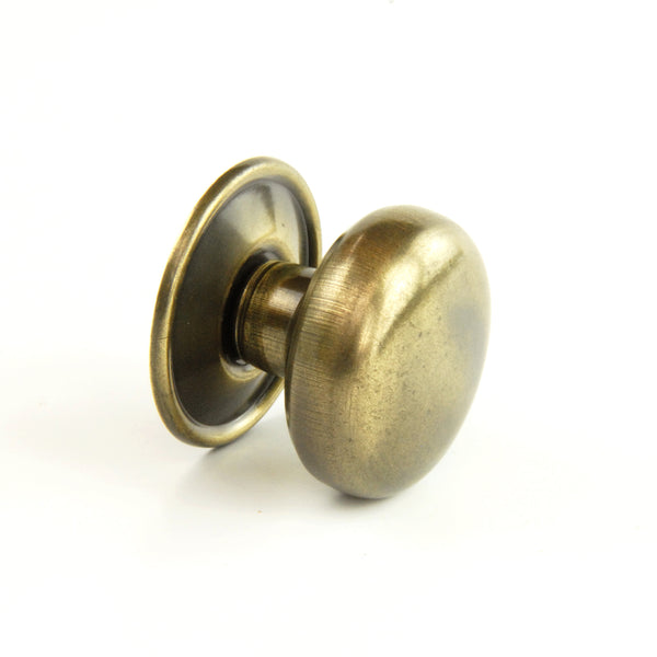 Antique Brass Oxford Round Cabinet Knobs Kitchen Door Handles Drawer Chest Pulls