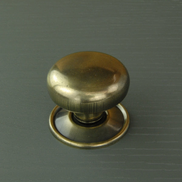 Antique Brass Oxford Round Cabinet Knobs Kitchen Door Handles Drawer Chest Pulls