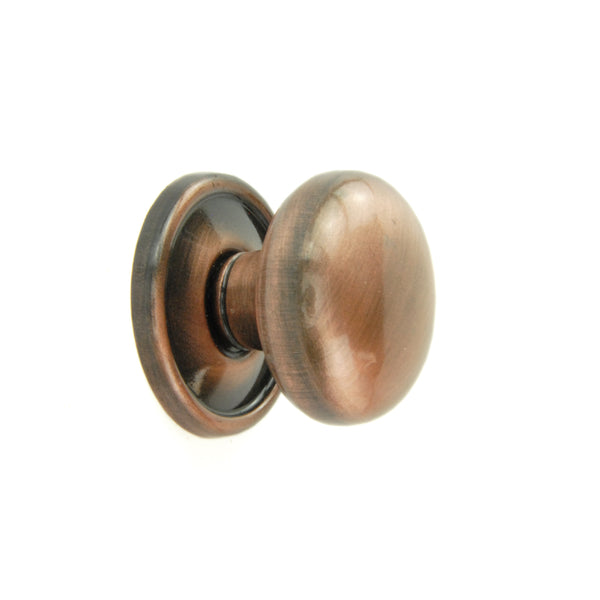 Antique Copper Oxford Round Cabinet Knobs Kitchen Door Handles Drawer Chest Pulls