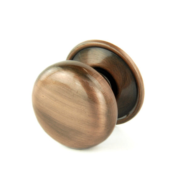 Antique Copper Oxford Round Cabinet Knobs Kitchen Door Handles Drawer Chest Pulls
