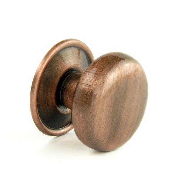 Antique Copper Oxford Round Cabinet Knobs Kitchen Door Handles Drawer Chest Pulls