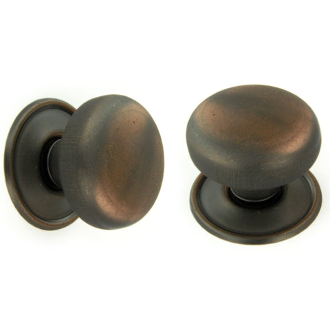 Oil Rubbed Bronze Oxford Round Cabinet Knobs Kitchen Door Handles