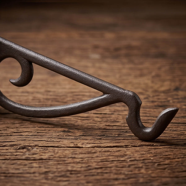 Garden Hanging Basket Bracket Cast Iron Wall Hook Ornate Vintage Support