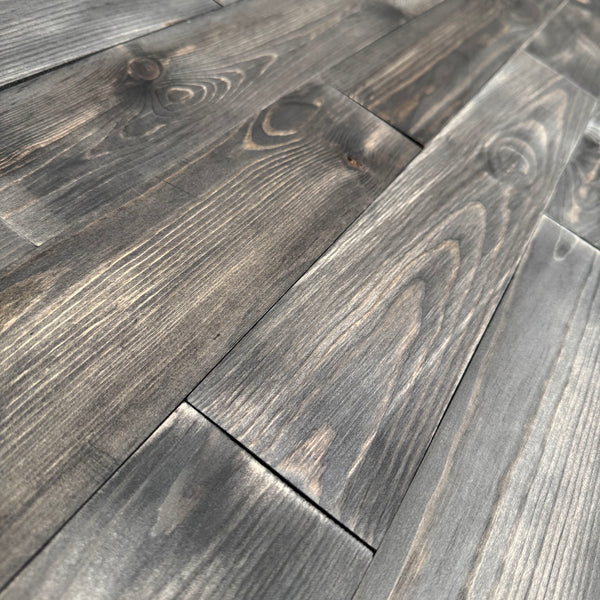 Washed Grey Reclaimed Style Wooden Wall Tiles Cladding Panelling Panels
