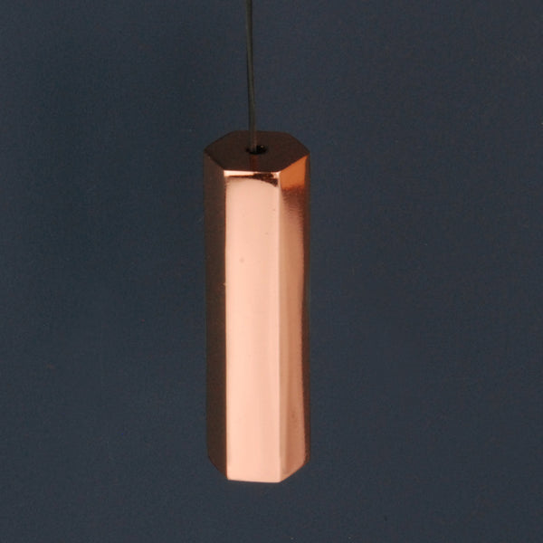 Hexagon Solid Brass Bathroom Light Switch Cord Pull Polished Copper