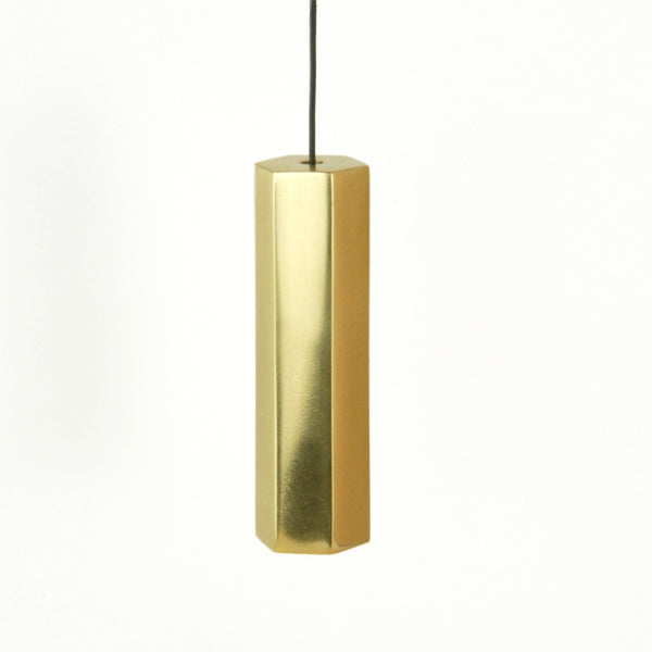 Hexagon Solid Polished Brass Bathroom Light Switch Cord Pull
