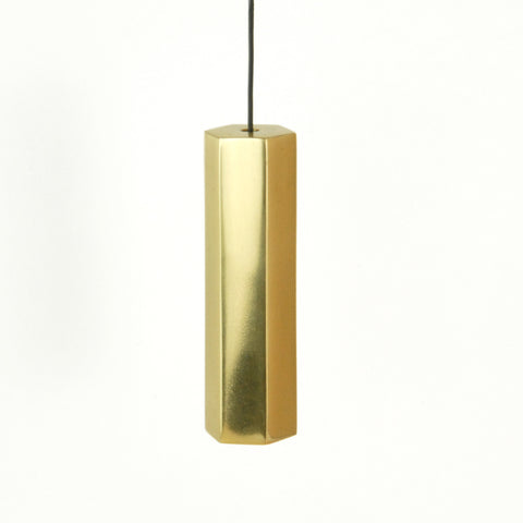 Hexagon Solid Polished Brass Bathroom Light Switch Cord Pull