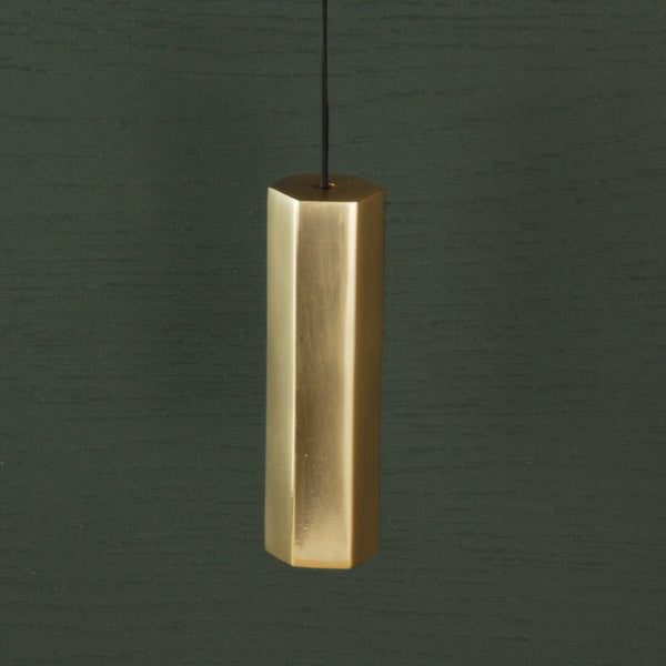 Hexagon Solid Polished Brass Bathroom Light Switch Cord Pull