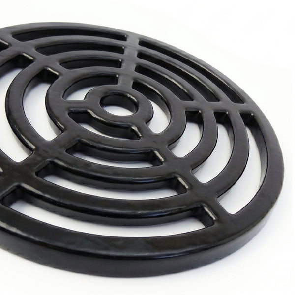 Round 7" 175mm Cast Metal Drain Cover Gully Grid Modern Design