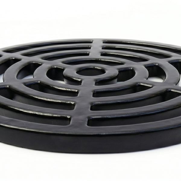 Round 7" 175mm Cast Metal Drain Cover Gully Grid Modern Design
