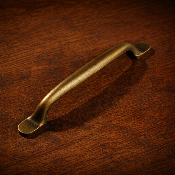 Antique Brass Cast Iron Cabinet Knobs Kitchen Drawer Door Bow D Handles Pulls