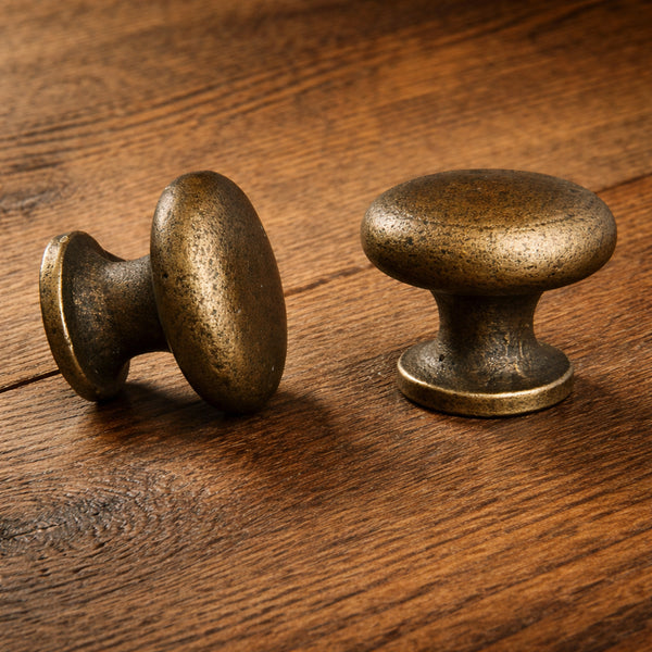 Antique Brass Cast Iron Cabinet Knobs Kitchen Drawer Door Bow D Handles Pulls