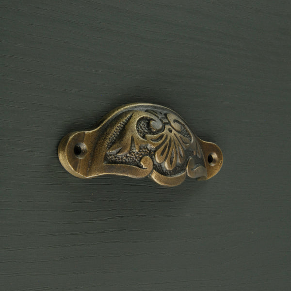 Antique Brass Cast Iron Cabinet Knobs Kitchen Drawer Door Bow D Handles Pulls