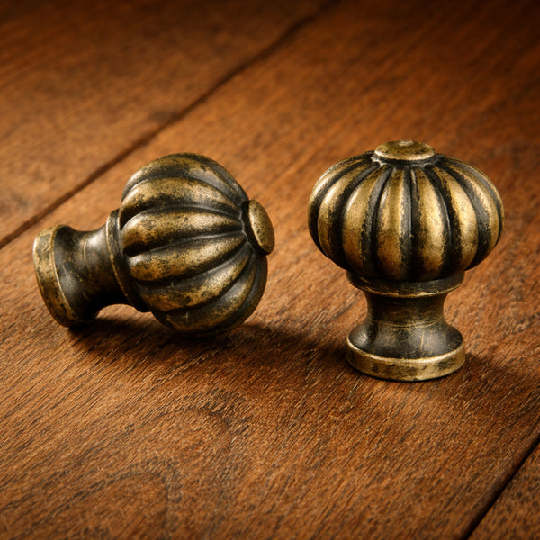 Antique Brass Cast Iron Cabinet Knobs Kitchen Drawer Door Bow D Handles Pulls
