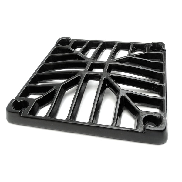 A Square 6" 150mm Cast Metal Drain Cover Gully Grid Grate Plate Black