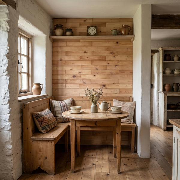 Light Oak Finish Wooden Wall Tiles Cladding Panelling Panels