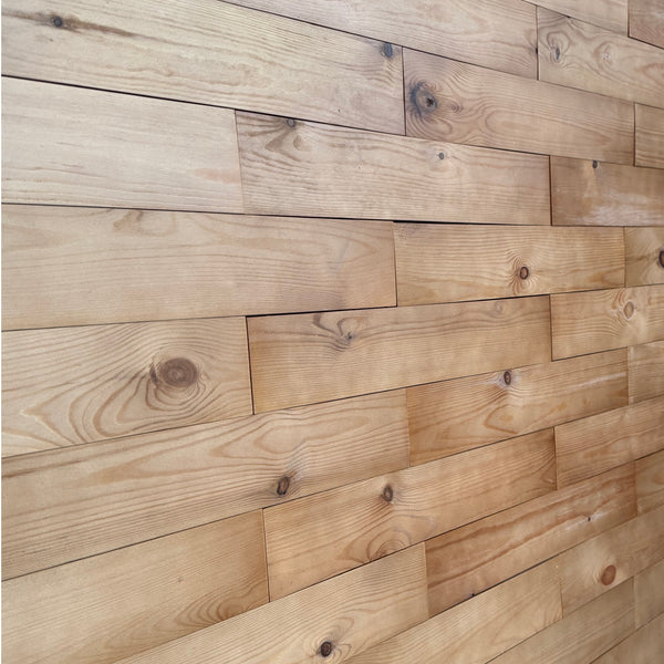 Light Oak Finish Wooden Wall Tiles Cladding Panelling Panels