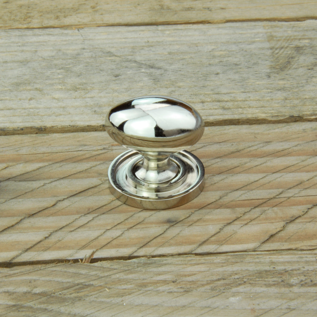 Polished Nickel Oval Round Cabinet Kitchen Drawer Door Knobs Handles Pulls