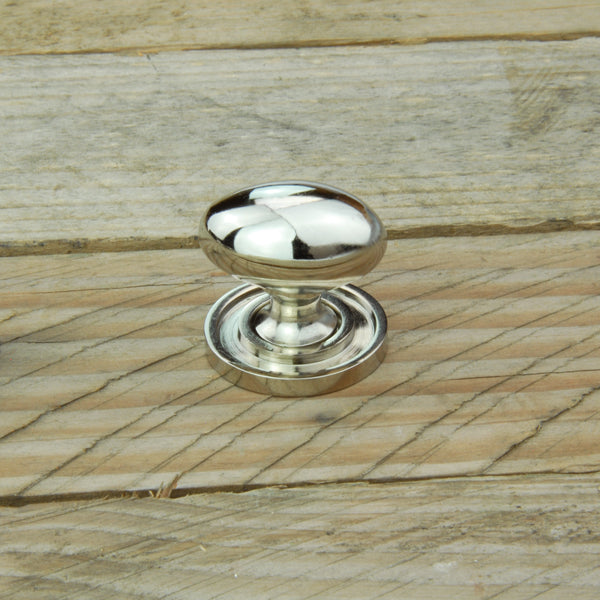 Polished Nickel Oval Round Cabinet Kitchen Drawer Door Knobs Handles Pulls