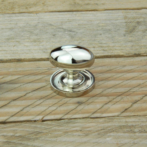 Polished Nickel Oval Round Cabinet Kitchen Drawer Door Knobs Handles Pulls