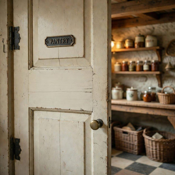 Antique Brass Cast Iron Vintage Style Metal Wall Door Gate Signs